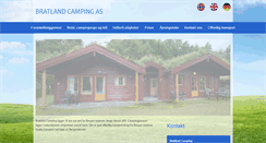 Desktop Screenshot of bratlandcamping.no