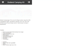 Tablet Screenshot of bratlandcamping.no